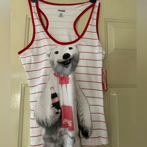 Cute Polar Bear Coke tank size Small